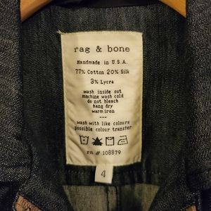 Rag & bone denim trench coat